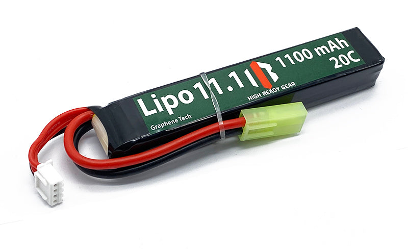 HRG Graphene 11.1V Lipo Battery (20C, 1100mAh, Tamiya)