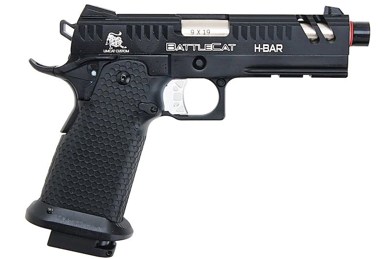 Army Armament R610-3 LimCat Style 4.3 Hi-Capa GBB Airsoft Pistol Black