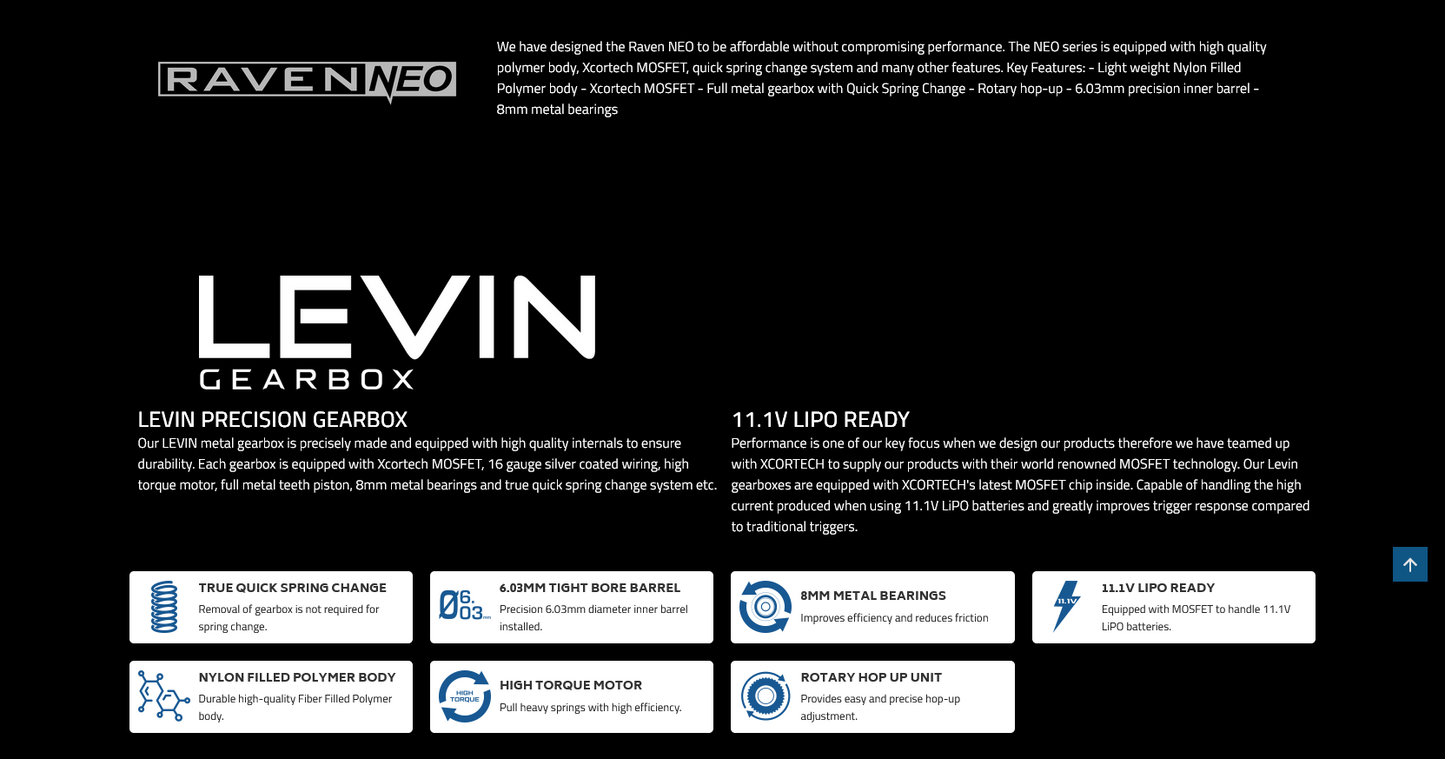 RAVEN NEO LMG249-PARA BLACK