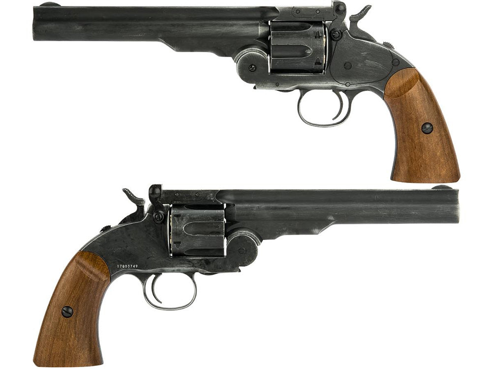 WINGUN Break Top Major 3 1877 C02 Powered Airsoft Revolver (Antique Black)