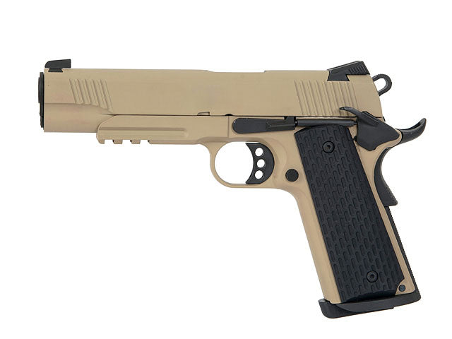 Army Armament Full Metal R28 1911 Warrior GBB Tan Airsoft Pistol