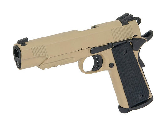 Army Armament Full Metal R28 1911 Warrior GBB Tan Airsoft Pistol