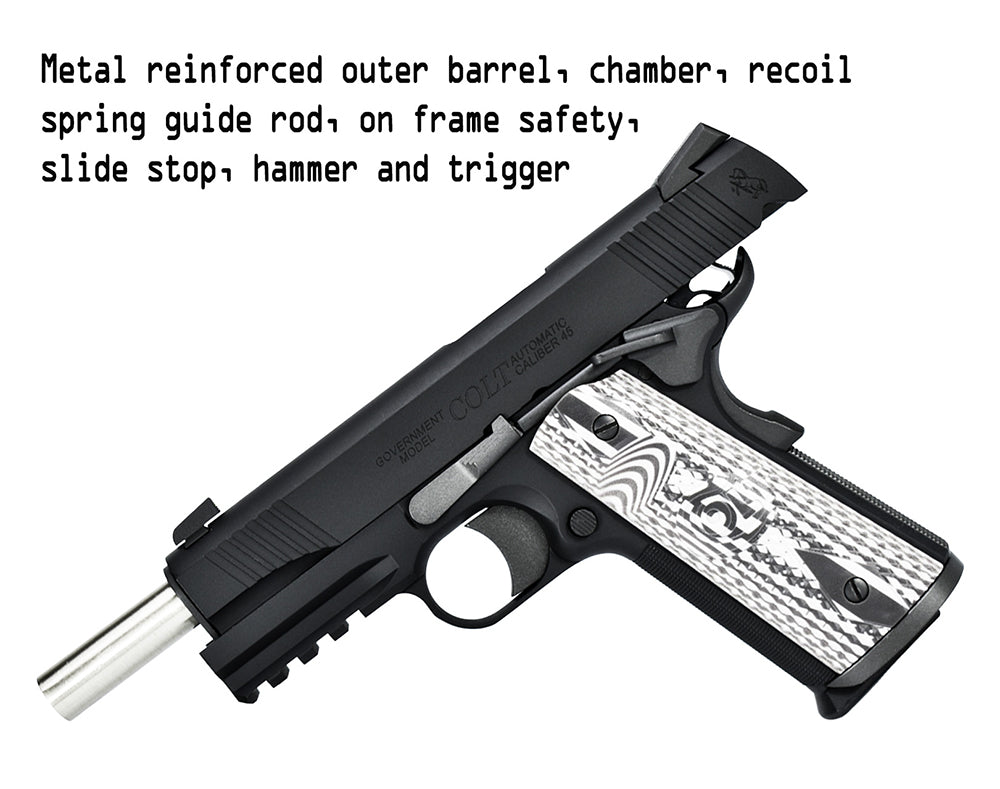 EMG Cybergun Colt 1911 Goverment Combat Unit T8 GBB Pistol Airsoft - BK