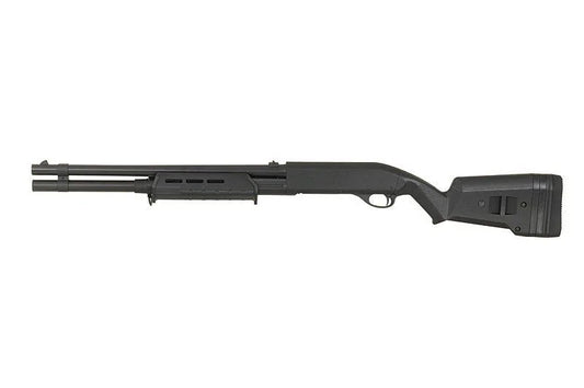 CYMA M870 MP Style Tri-shot Full Metal Shotgun (CM.355LM, BK)