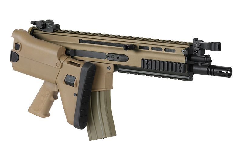 Double Bell MK16 SCAR-L CQC Airsoft Rifle Tan