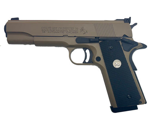Army Armament Full Metal R29 MK IV Gold Cup Match GBB Pistol DE
