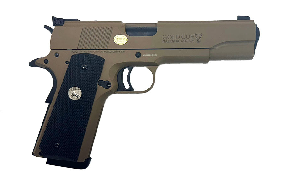 Army Armament Full Metal R29 MK IV Gold Cup Match GBB Pistol DE