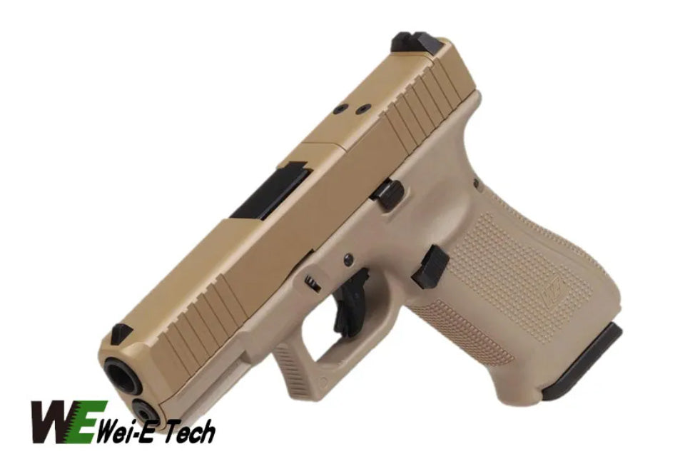 WE TECH G19X MOS Gen 5 Gas Blowback Pistol- Tan
