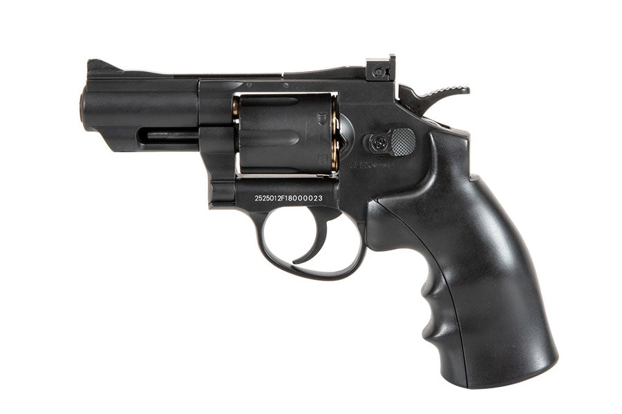 WELL G296A Full Metal 6MM Swing Out Revolver (Black)