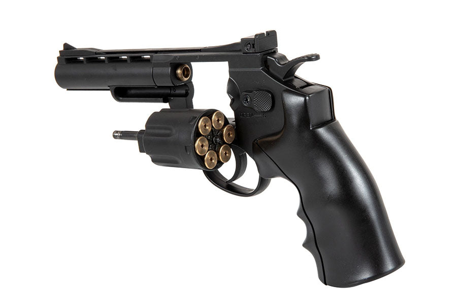 WELL G296B Full Metal 6MM C02 Swing Out Revolver (Black)