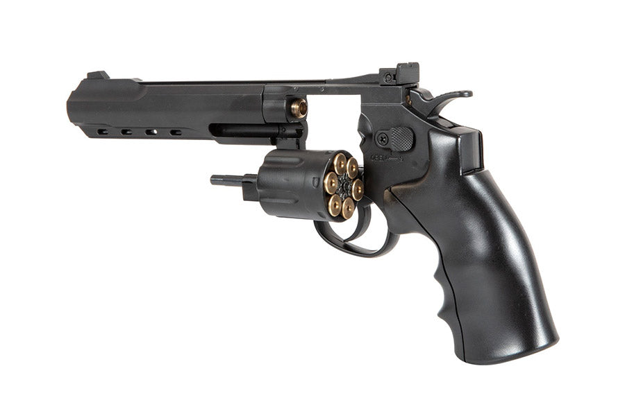 WELL G296C Full Metal 6mm C02 Swing Out Revolver (Black)