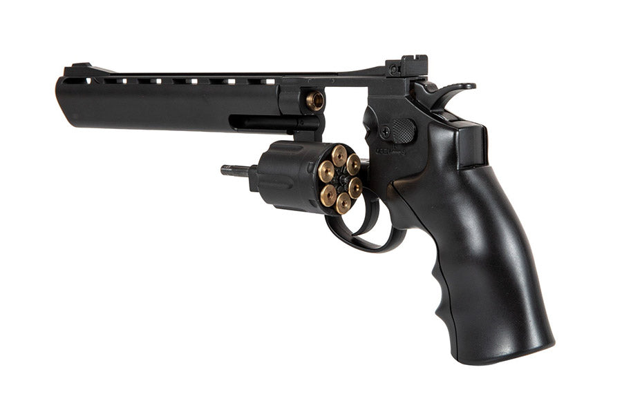 WELL G296D Full Metal 6MM C02 Swing Out Revolver (Black)