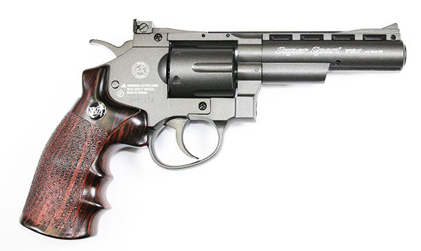 WINGUN 4INCH C02 High Power Airsoft Magnum Revolver (BK)